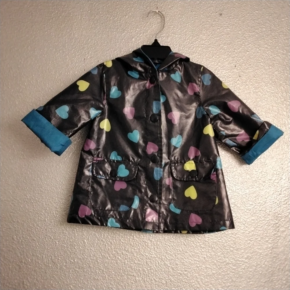 Osh Kosh B'Gosh Girl's Heart Rain Coat   Size 18Mo